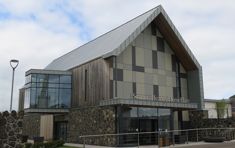 PROJECT: SEAMUS HEANEY HOMEPLACE, BELLAGHY MATERIAL: RHEINZINK BLUE GREY SYSTEM: TRADITIONAL STANDING SEA